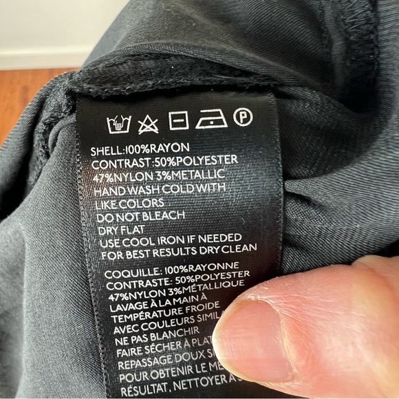 Anthropologie x SUI by Anna Sui Black Ruffled Rainbow Tulle Midi Dress - Picture 6 of 6